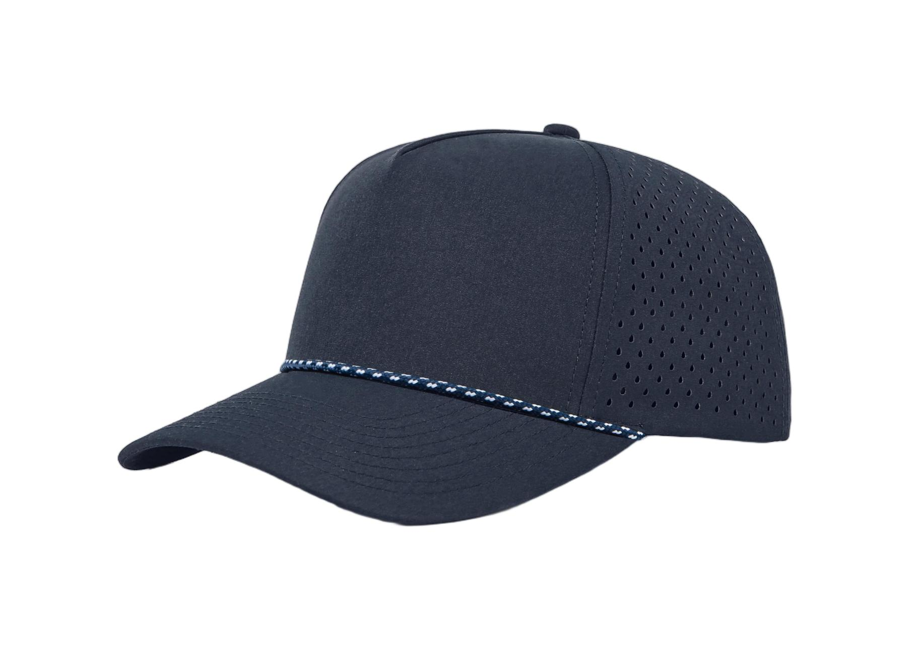 Custom 5 Panel Perforated Performance Snapback Golf Rope Hat - 6526P