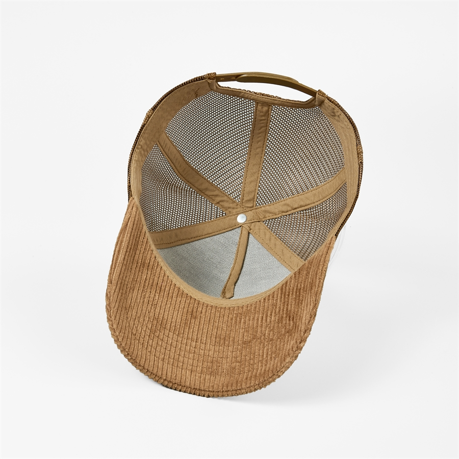 Custom 5 Panel Corduroy Trucker Hats Wholesale - 5129