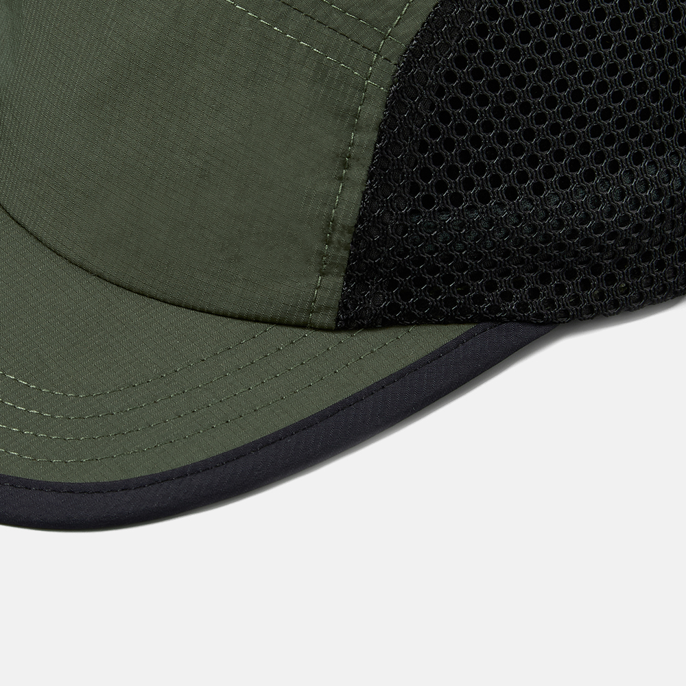 Custom Water Repellent 5 Panel Nylon Mesh Camper Hat - 5209