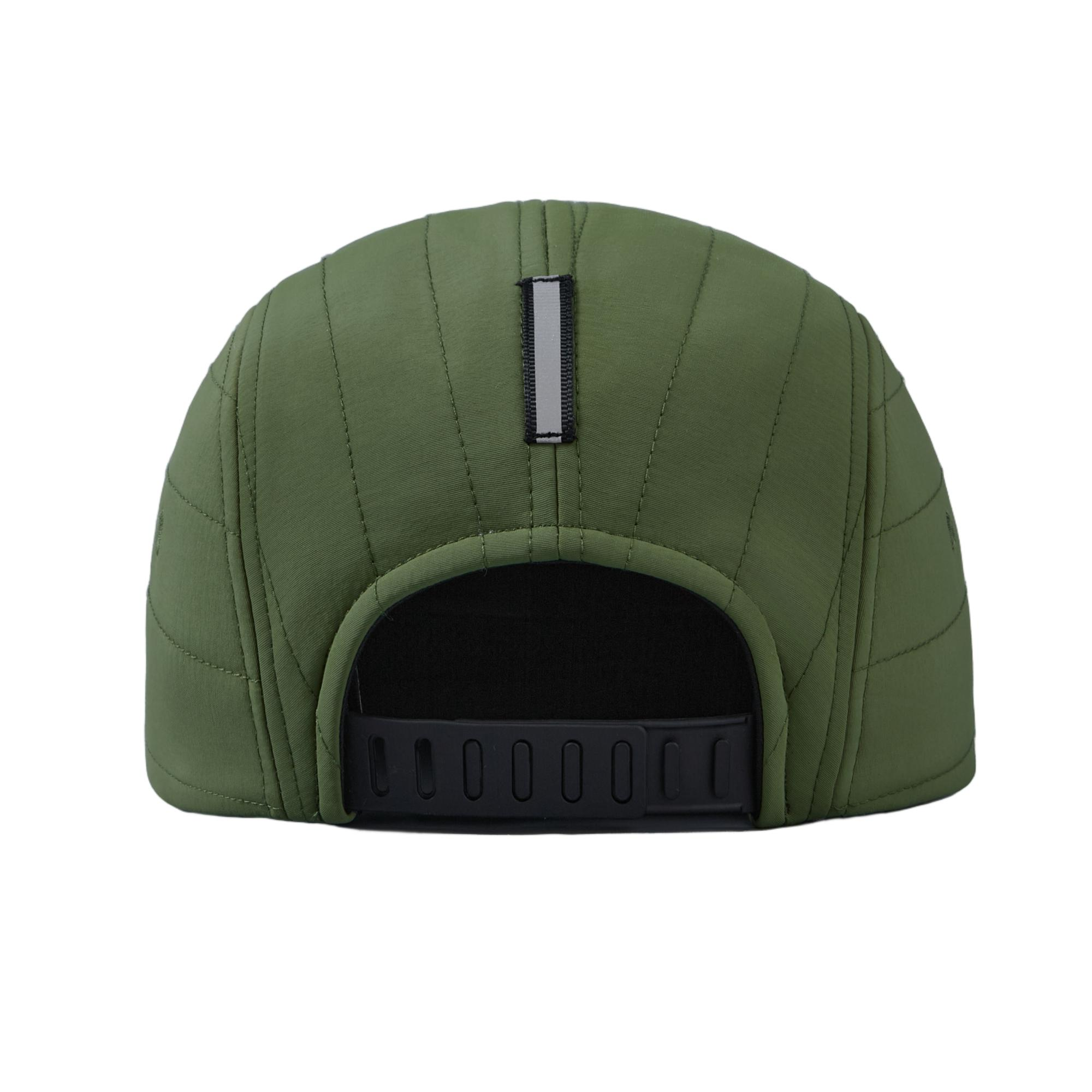 Custom 5 Panel Water Repellent Quilted Camper Cap for Winter - 5128