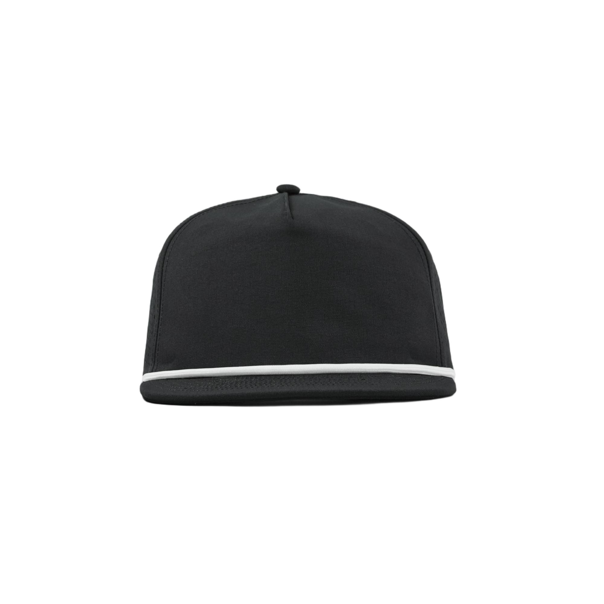 Custom Personalized 5 Panel Laser Perforated Snapback Hats with Rope - 5015P