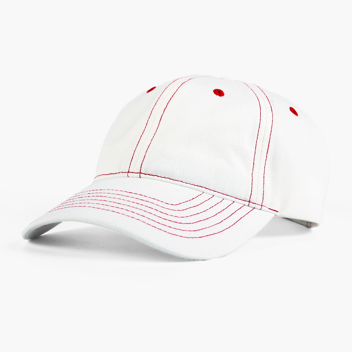 Custom Unstructured Low Profile Canvas Contrast Stitching Dad Hat - 6168