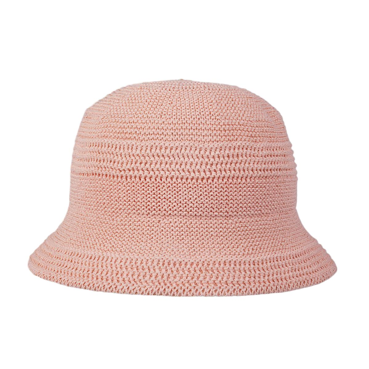 custom spun paper sand women bucket hat pink