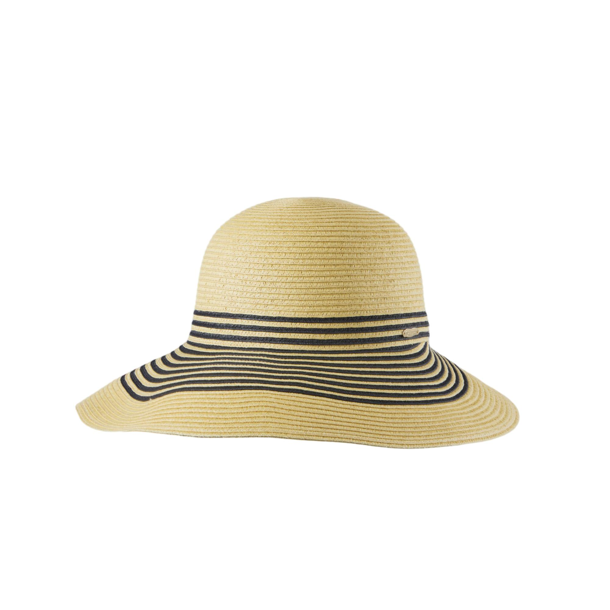 Custom French Style Striped Braided Straw Sun Hats - 7065