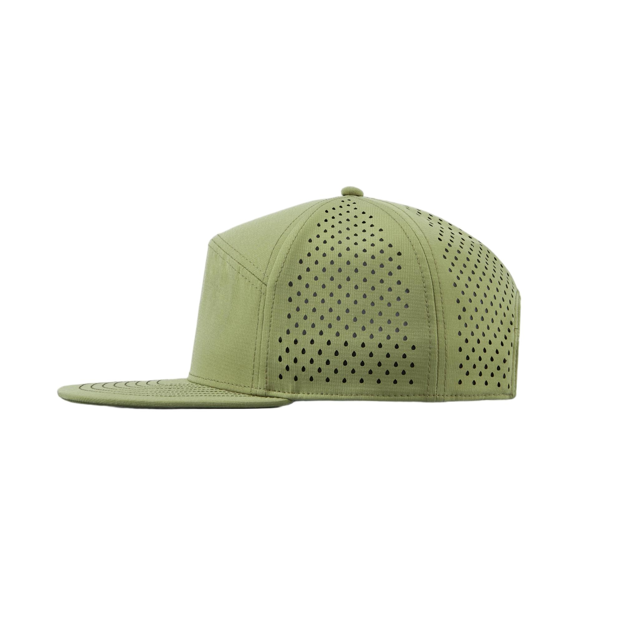 Custom 6 Panel Perforated Water Repellent Snapback Hat - 6023