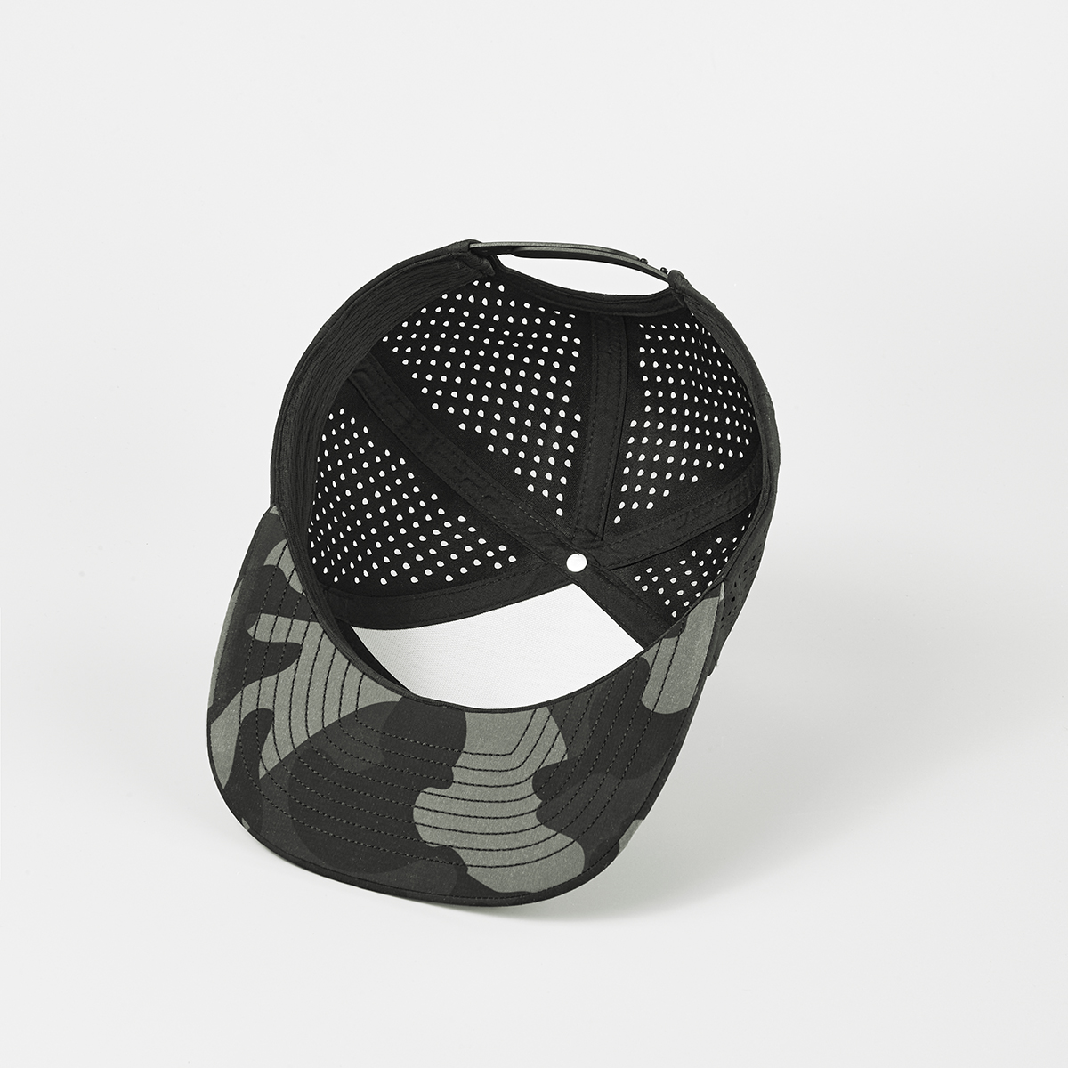 Custom 6 Panel Perforated Water Repellent Snapback Hat - 6023