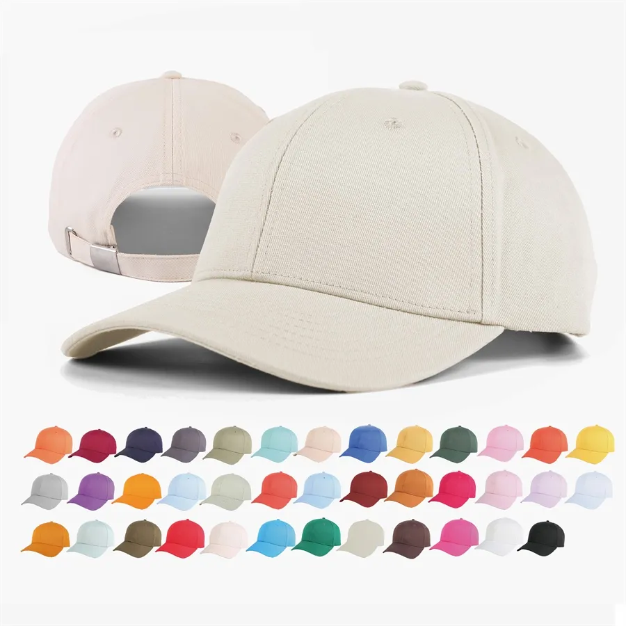 custom 6 panel mid profile structured baseball cap