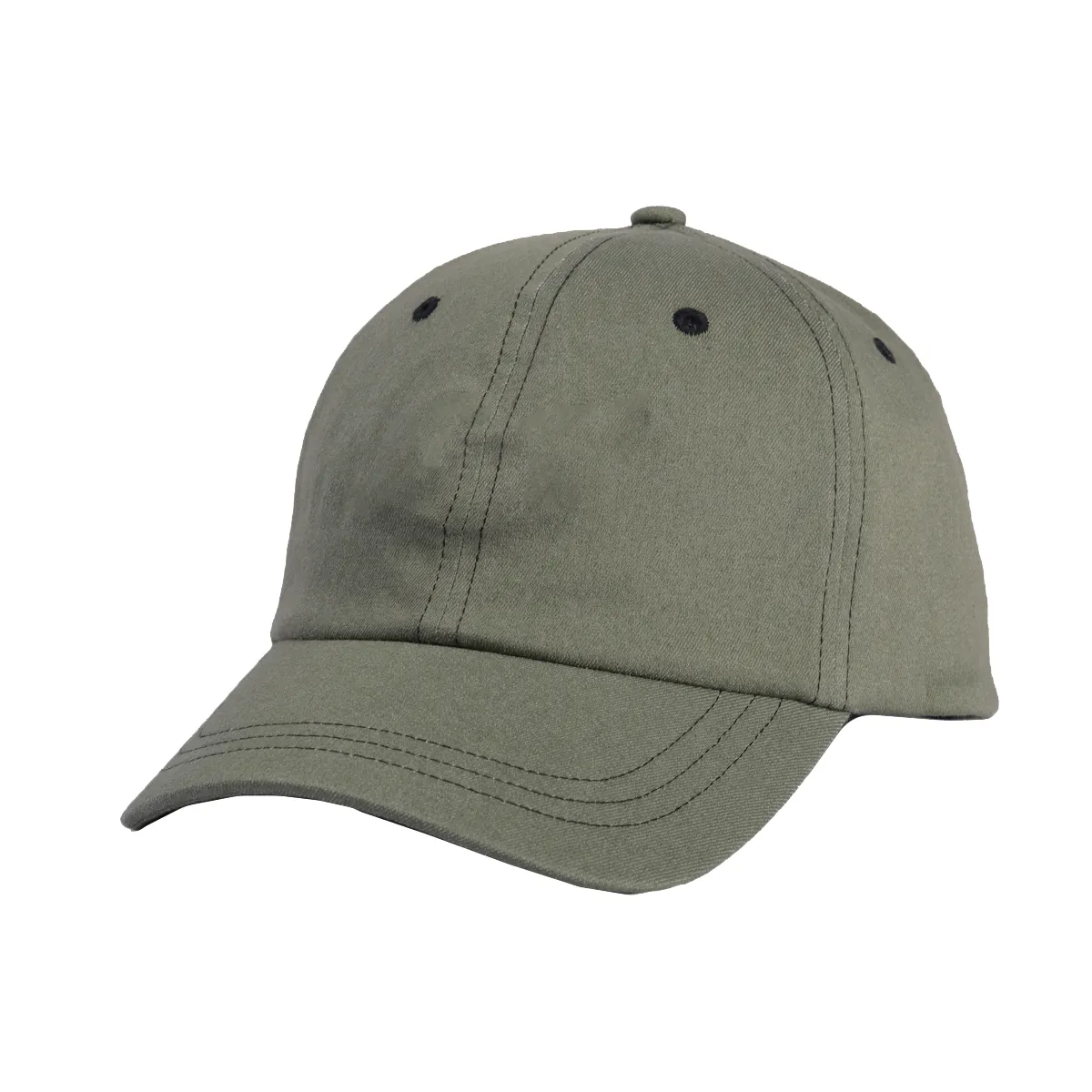 Custom Poly Denim Color Blocking Soft Crown Dad Hat - 6142