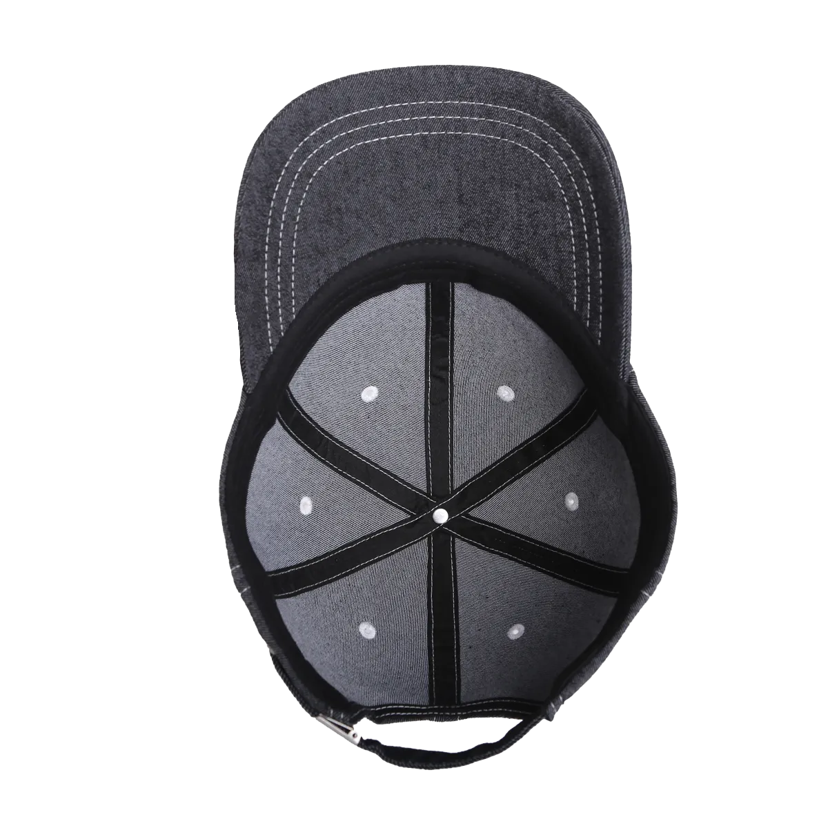 Custom Poly Denim Color Blocking Soft Crown Dad Hat - 6142