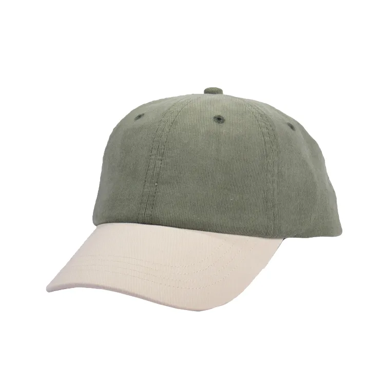 Custom Corduroy Two Tone Dad Hats - 6028